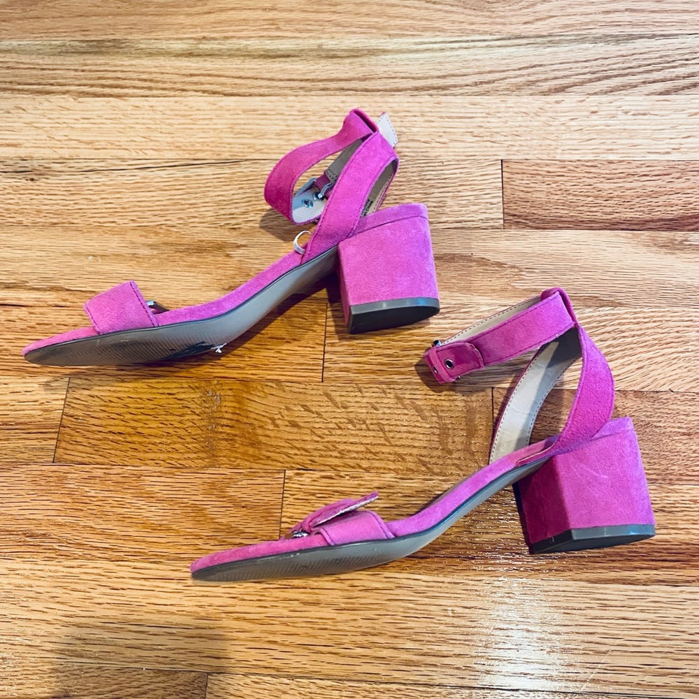 Shocking pink size 8 GAP suede sandals
